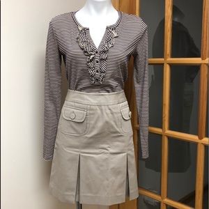 ANN TAYLOR KHAKI SKIRT